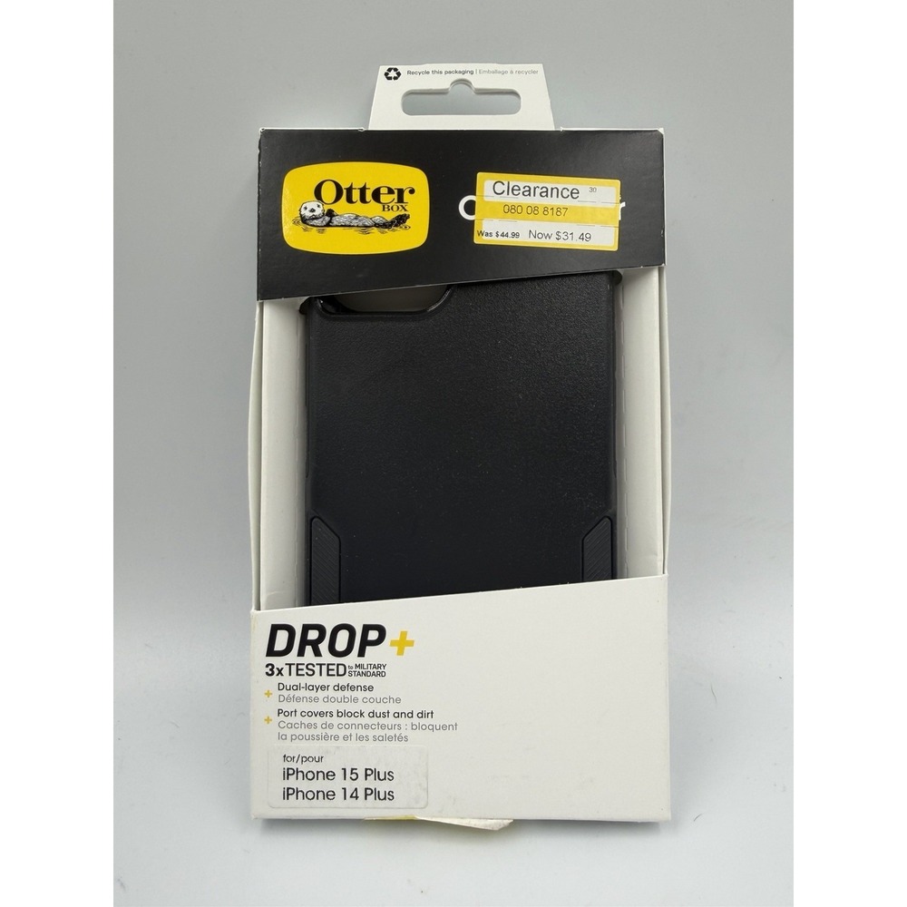 NEW IN BOX OtterBox Commuter Series Case for Apple iPhone 15 14 Plus - Black